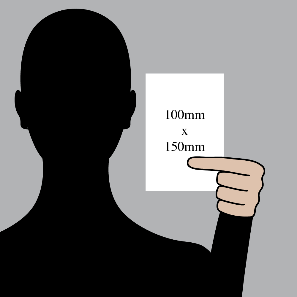 Size indication of 100mm (4") / 150mm (6")