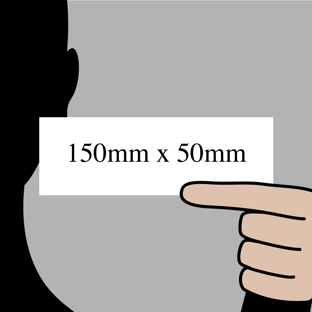 Size indication of 150 / 50 Size indication of 150 / 50