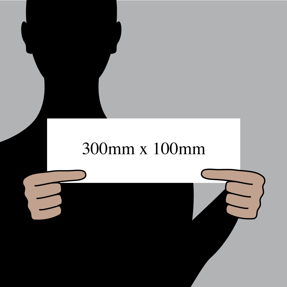 Size indication of 300 / 100 Size indication of 300 / 100