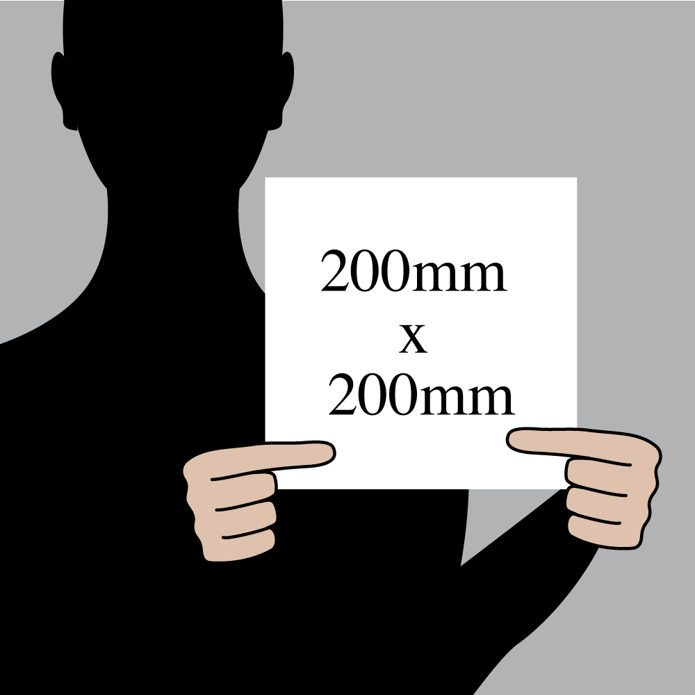 Size indication of 200 / 200 Size indication of 200 / 200